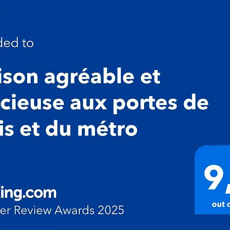 Maison Agreable Et Spacieuse Aux Portes De Paris Et Du Metro